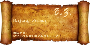 Bajcsy Zelma névjegykártya